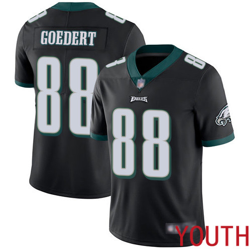 Youth Philadelphia Eagles #88 Dallas Goedert Black Alternate Vapor Untouchable NFL Jersey Limited Player Football->youth nfl jersey->Youth Jersey